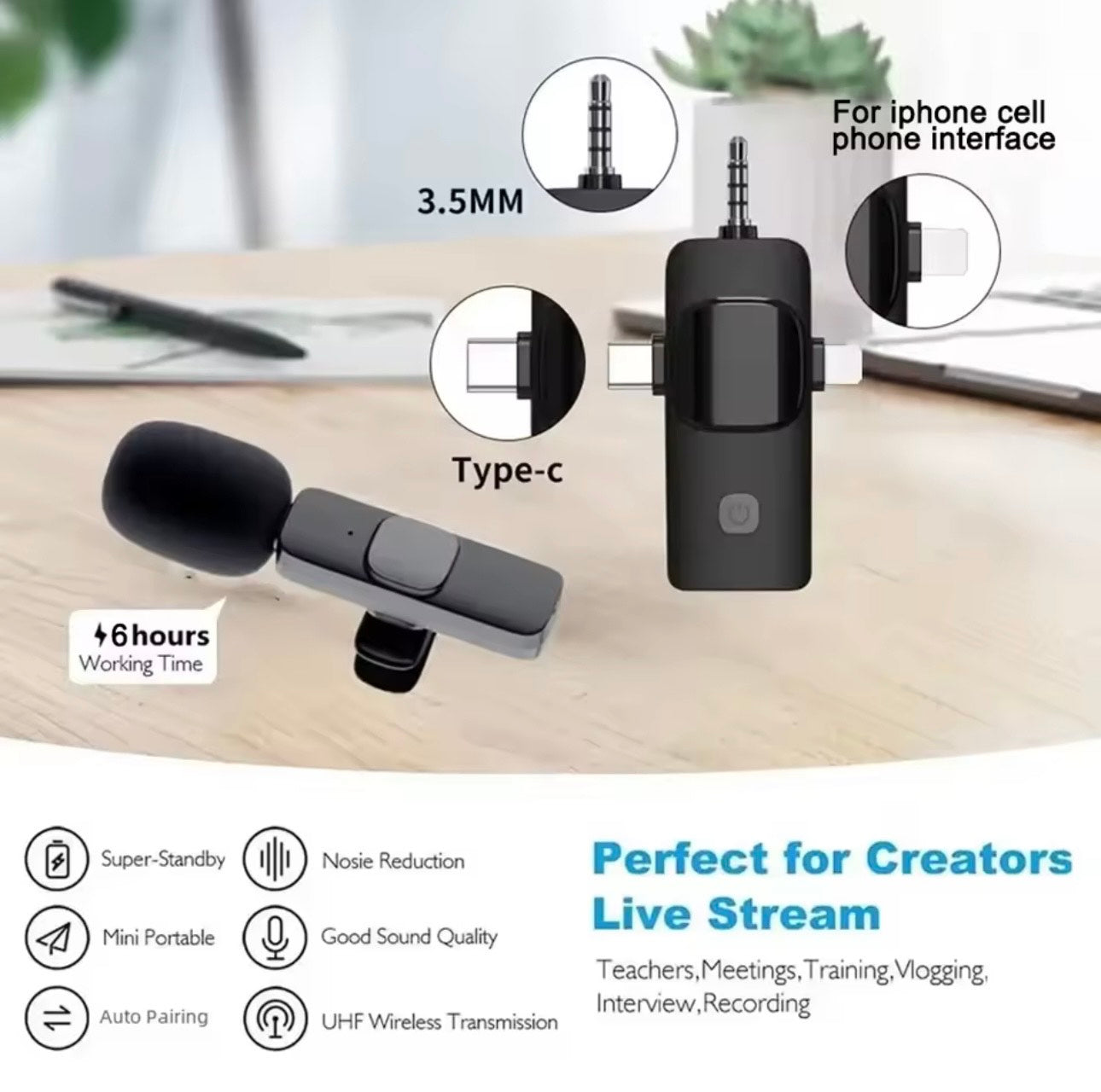 Content Creator Kit (IPhone/Android Vlogging, Video Recording , YouTube TikTok Podcast )