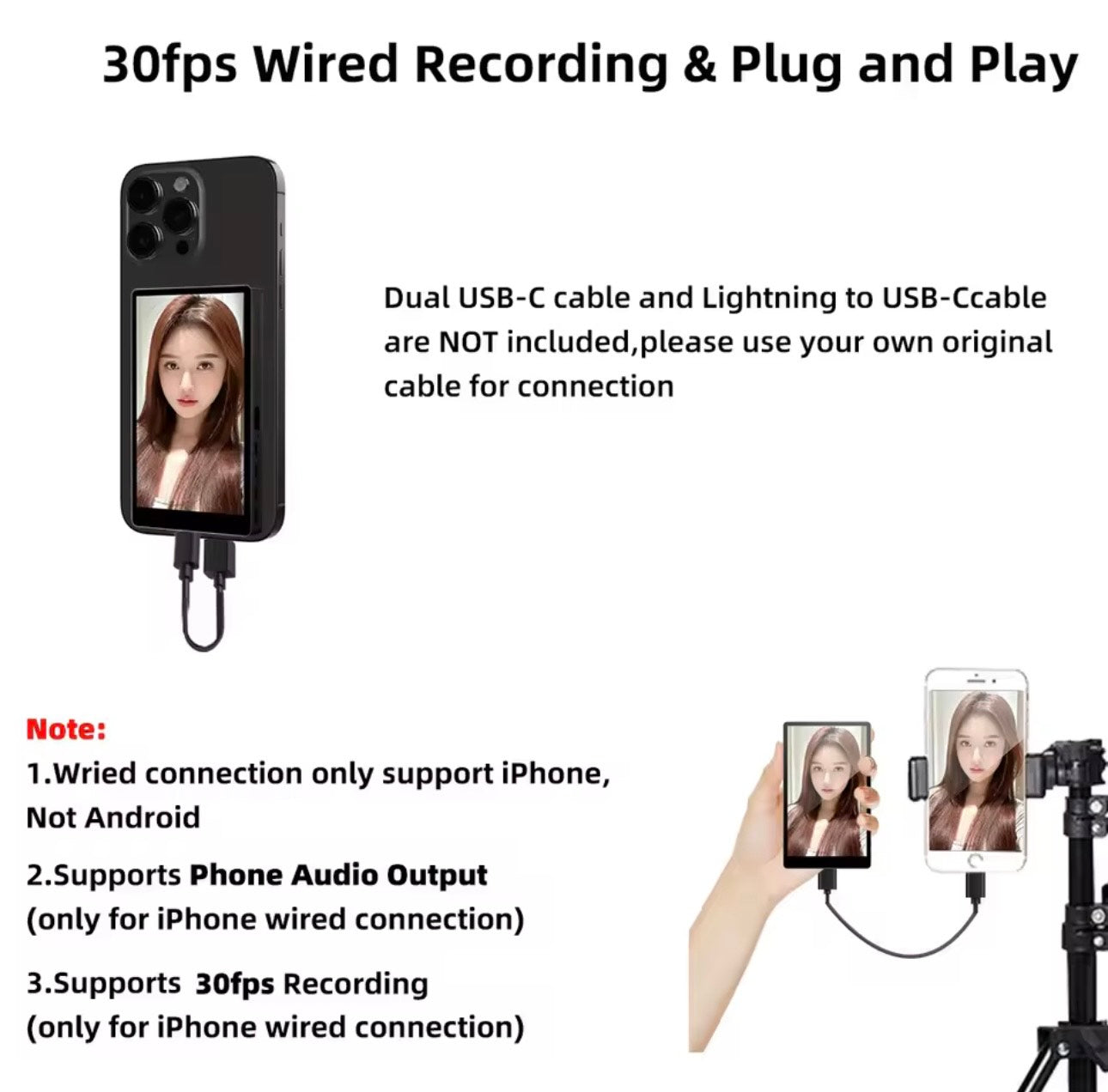 Content Creator Kit (IPhone/Android Vlogging, Video Recording , YouTube TikTok Podcast )